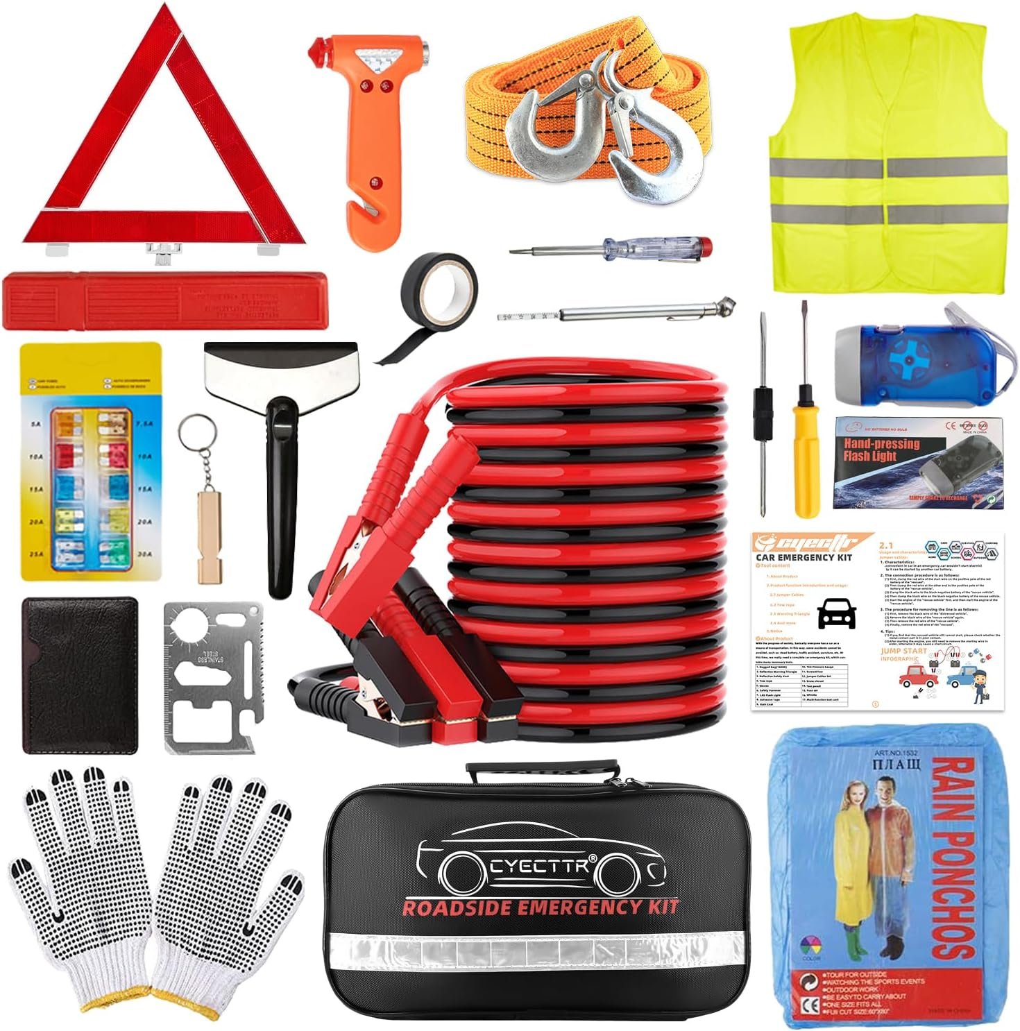 Car Roadside Emergency Kit. This post contains affiliate links that helps support our website at no extra cost to you.